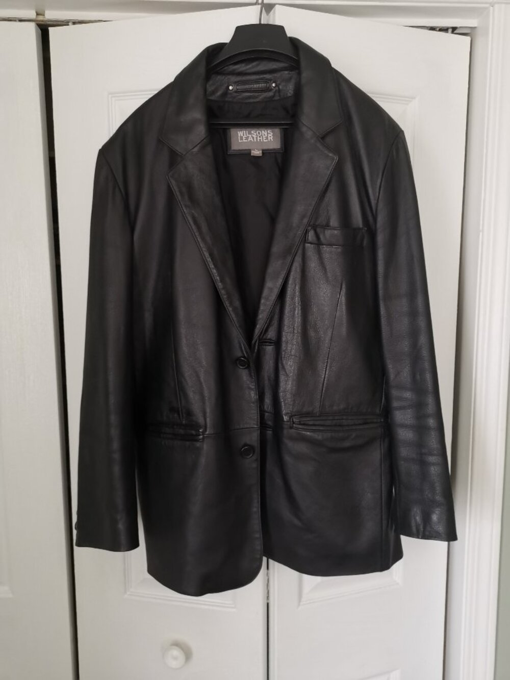Vintage Wilson's Leather button down dress jacket.